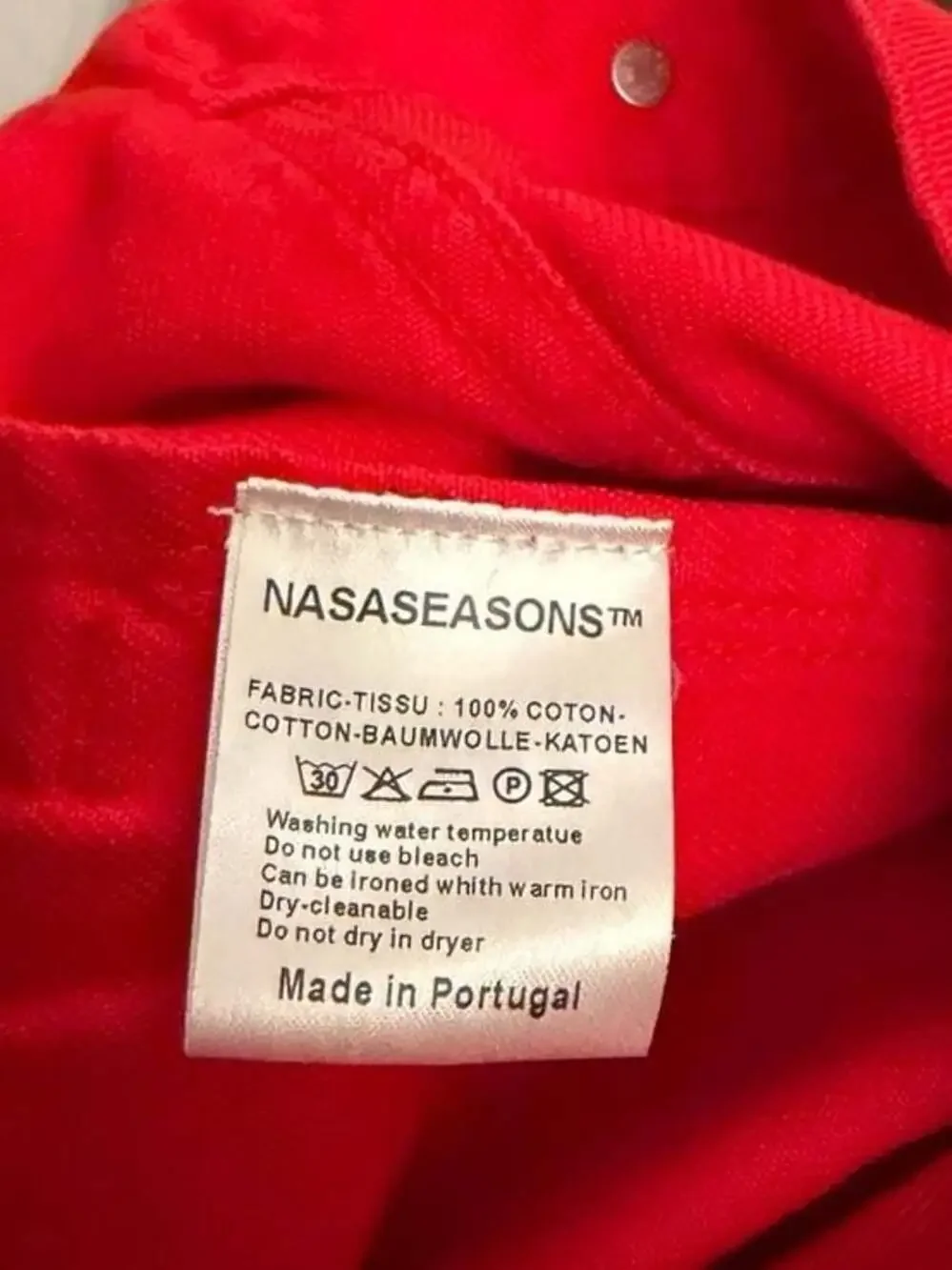 NASASEASONS Red Denim Trucker Jacket